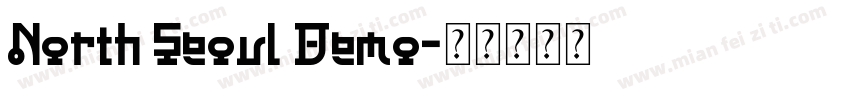 North Seoul Demo字体转换